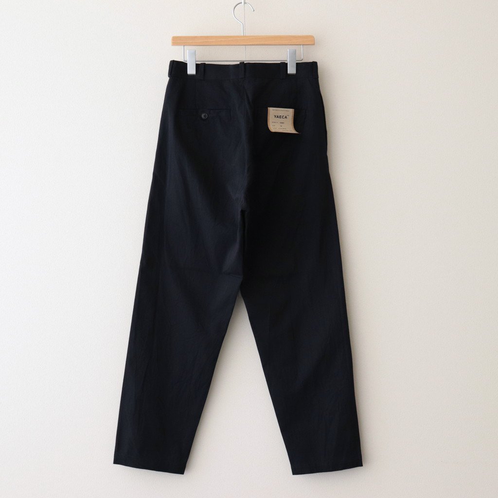 CHINO CLOTH PANTS WIDE TAPERED #NAVY [62653] YAECA ヤエカ