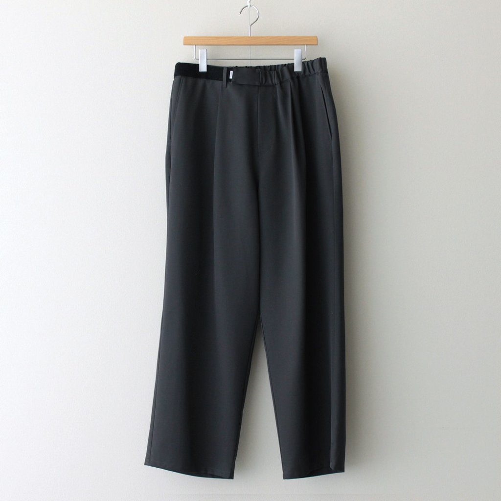 SCALE OFF WOOL WIDE CHEF PANTS #BLACK [GM231-40172B] _ Graphpaper 