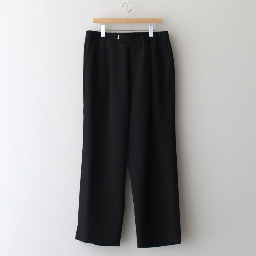 SCALE OFF WOOL WIDE CHEF PANTS #BLACK [GM231-40172B] _ Graphpaper ...
