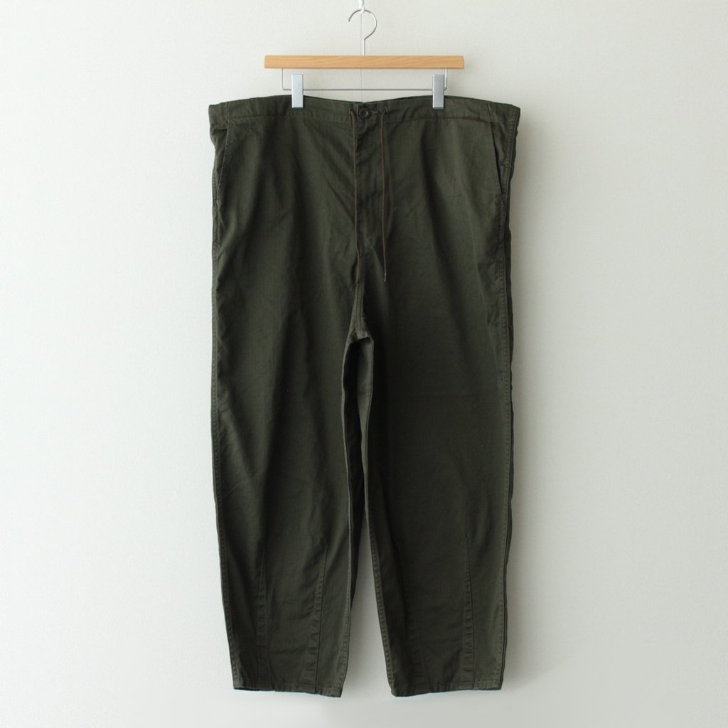 Graphpaper / SUVIN HERRINGBONE PARACHUTE PANTS KHAKI