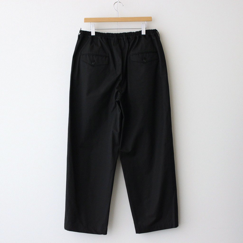 WIDE EASY TWO TUCK TROUSERS #BLACK [ST.502] _ stein | シュタイン