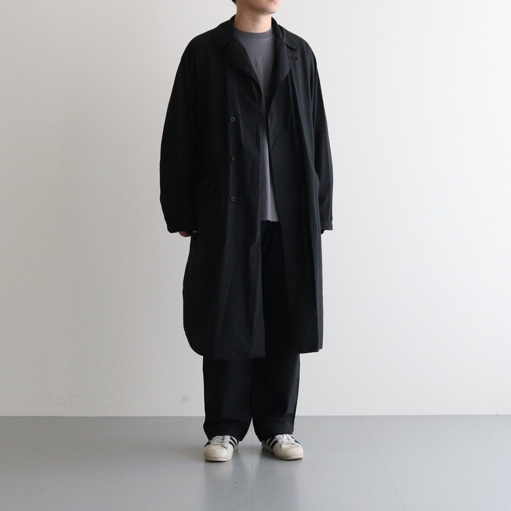 TEATORA / DEVICE COAT PACKABLE BLACK