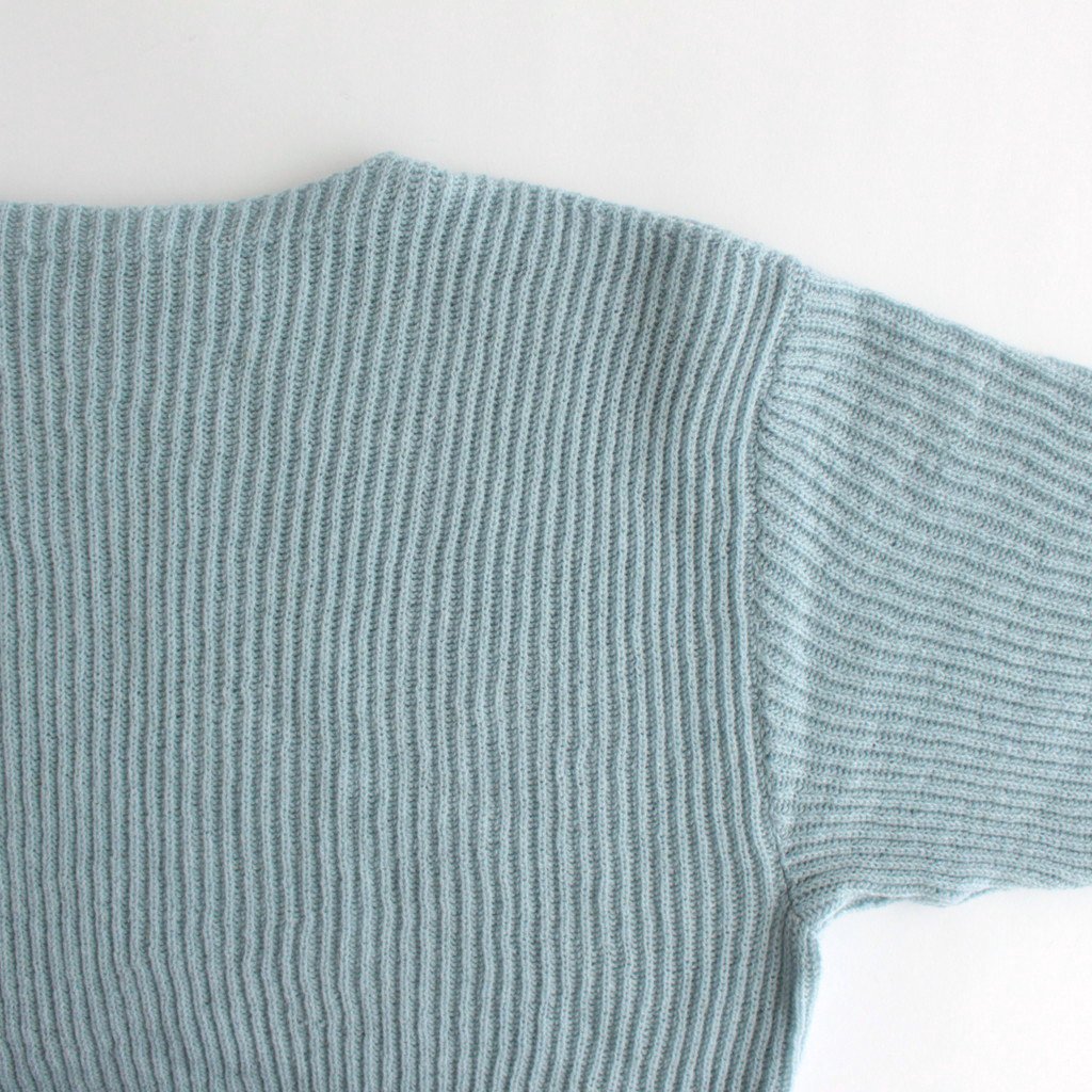 人気商品Time HARD TWIST WOOL RIB KNIT BOAT NECK P/O hipomoto.com