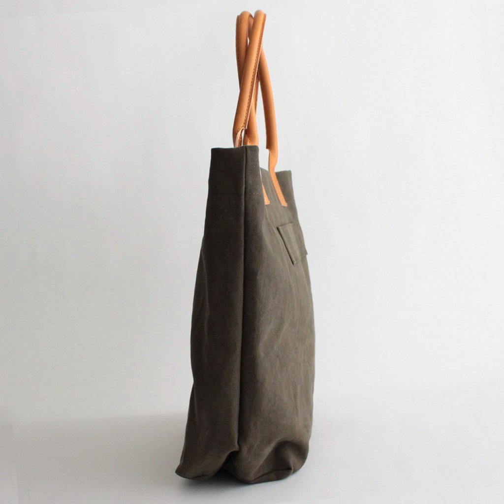 綿キャンバスバイオ加工 TOTE BAG #KHAKI [HK-K203-051] _ COMME des