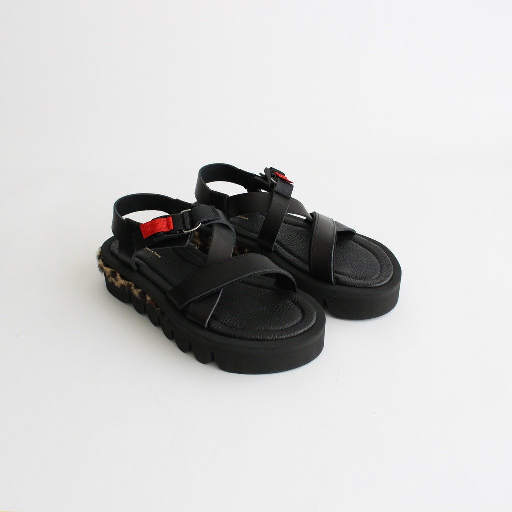 MEADOW SANDAL #BLACK/LEOPARD [RO-S-MDS] _ Hender Scheme | エンダー