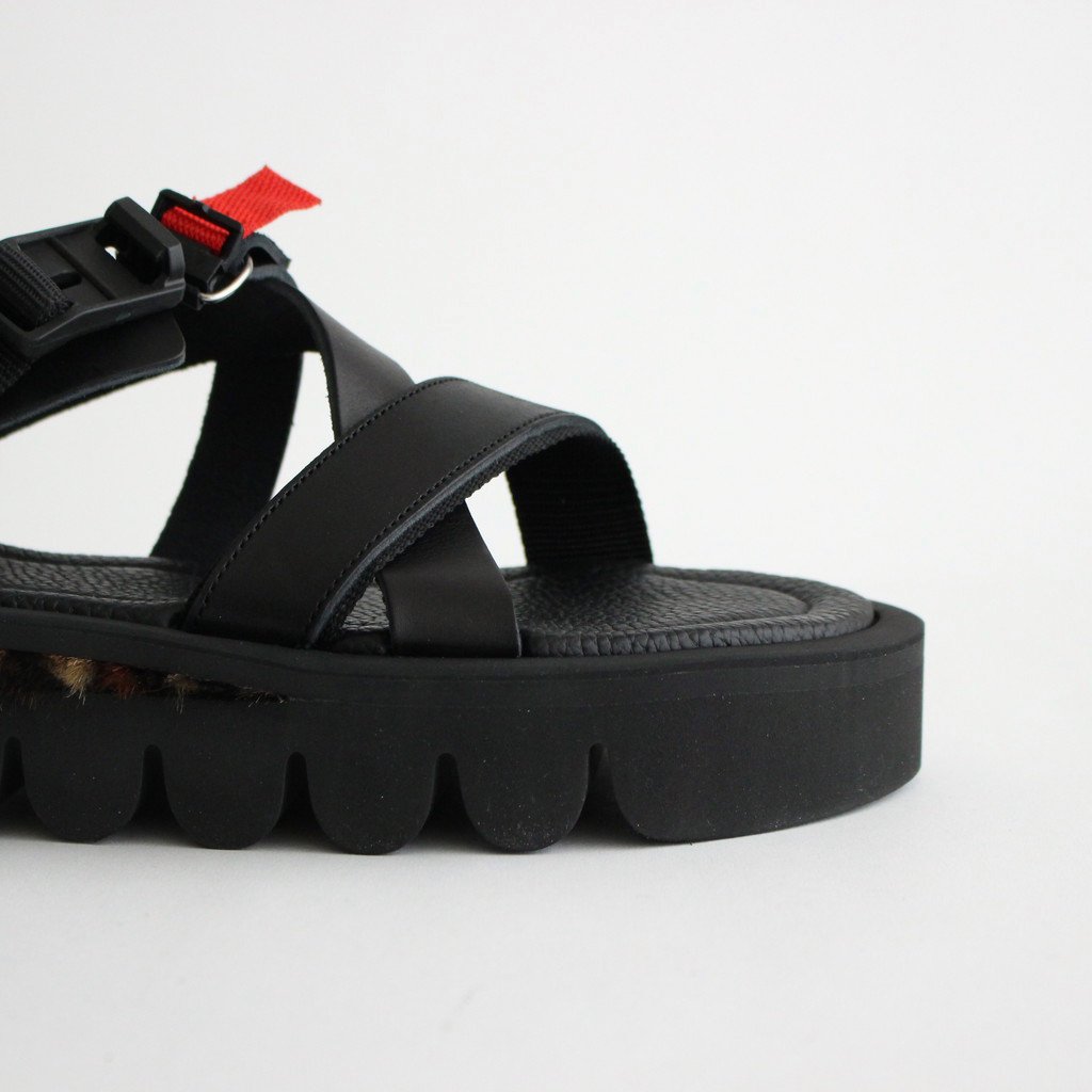 MEADOW SANDAL #BLACK/LEOPARD [RO-S-MDS] _ Hender Scheme | エンダー