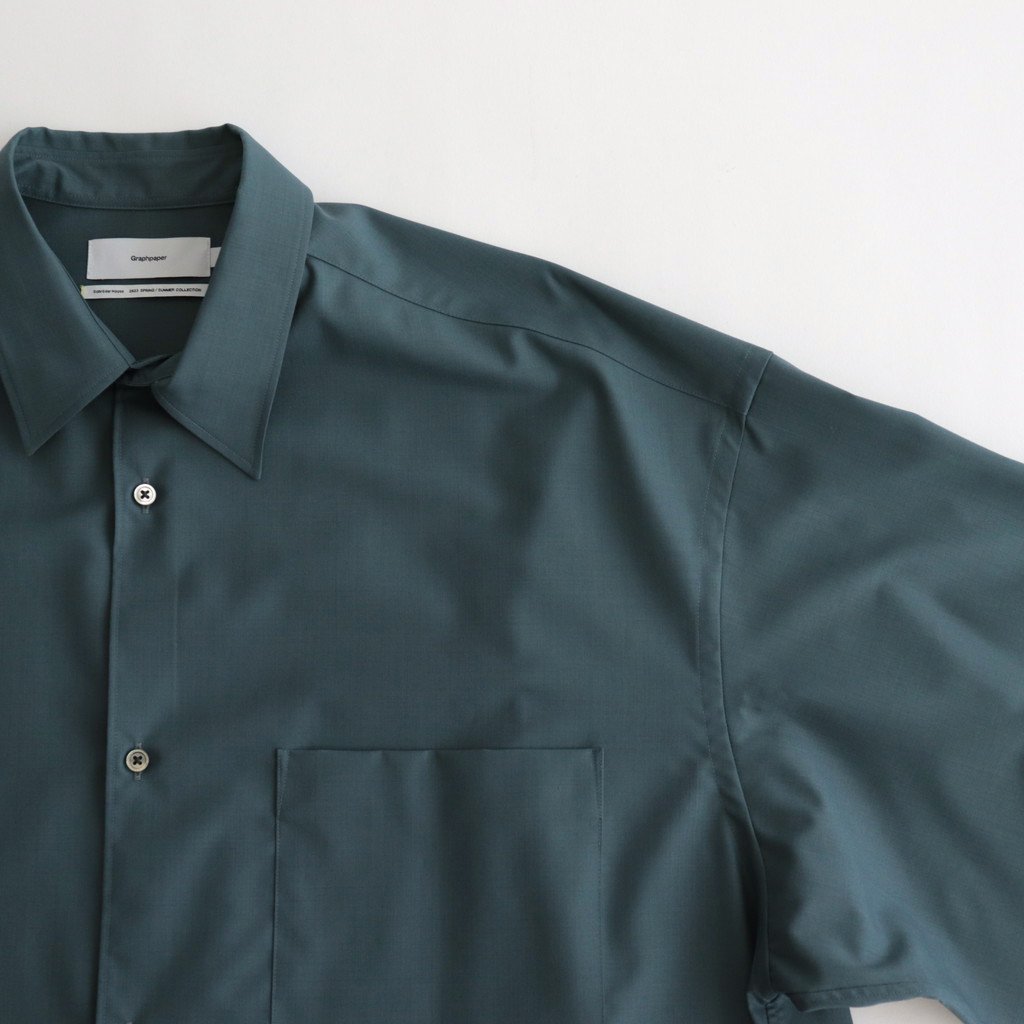 graphpaper Fine Wool Tropical Yoke shirt | hartwellspremium.com