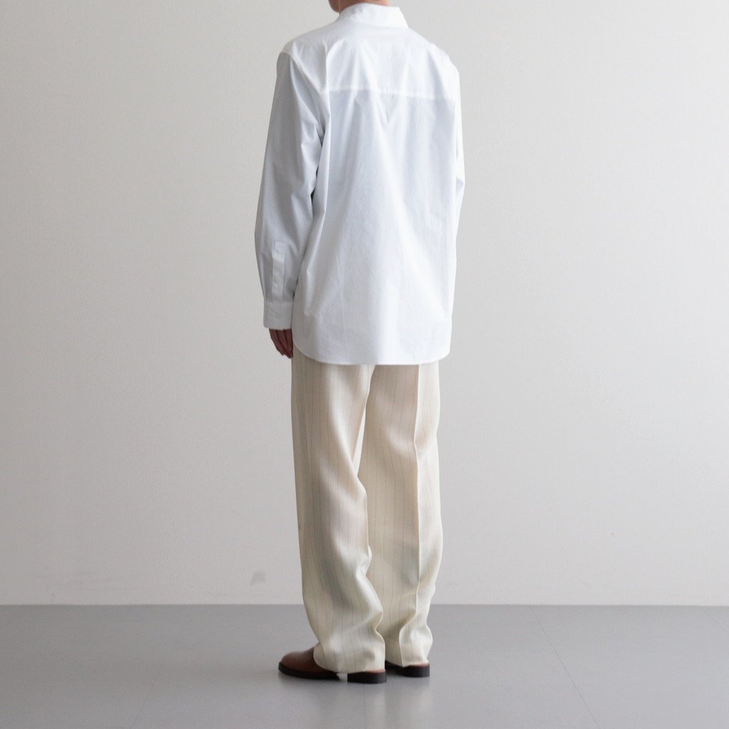 公式】HARD TWIST WOOL PANAMA STRIPE SLACKS カジュアルパンツ