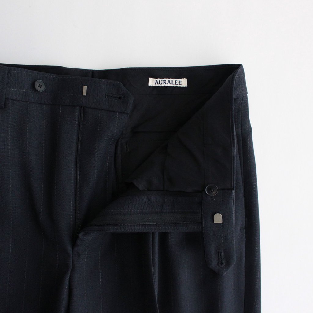 正規品販売! WOOL 23ss AURALEE PANAMA SLACKS STRIPE スラックス