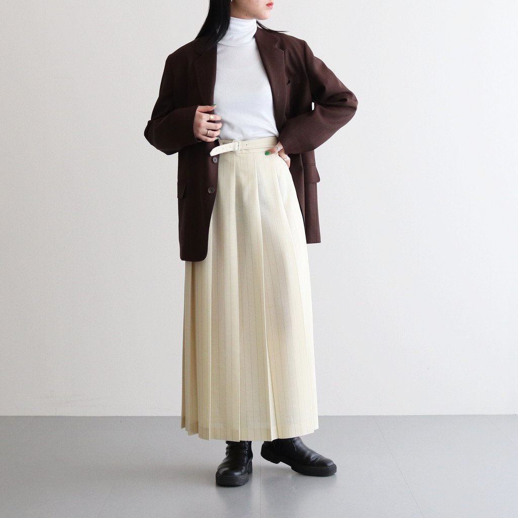 アグ正規品セールの通販 23SS auralee PANAMA STRIPE SKIRT