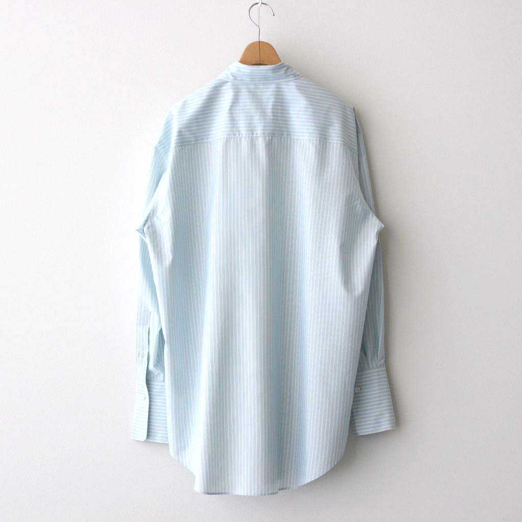 23SS AURALEE FINX POLYESTER STRIPE SHIRT 公式 クラブハリエ www