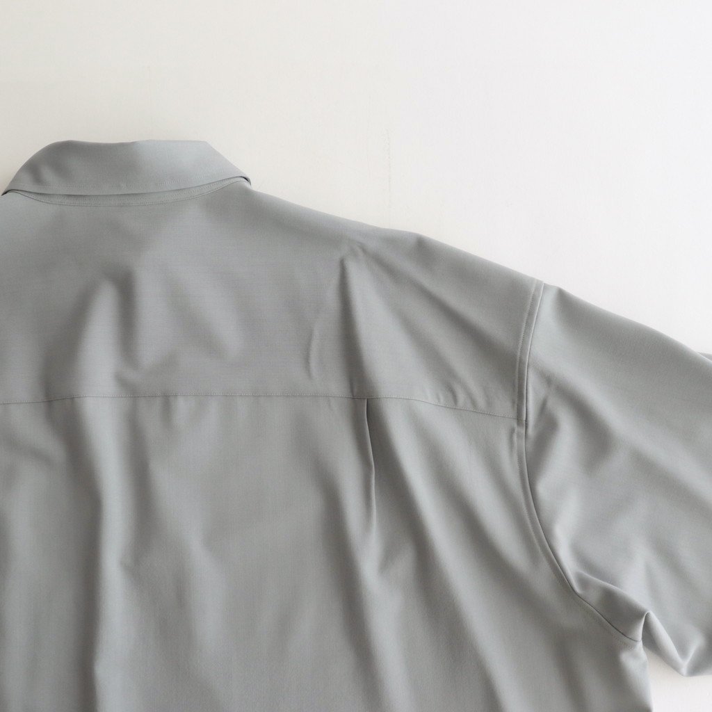 Graphpaper / ROUND SCALE WOOL SKIPPER SHIRT L.GRAY