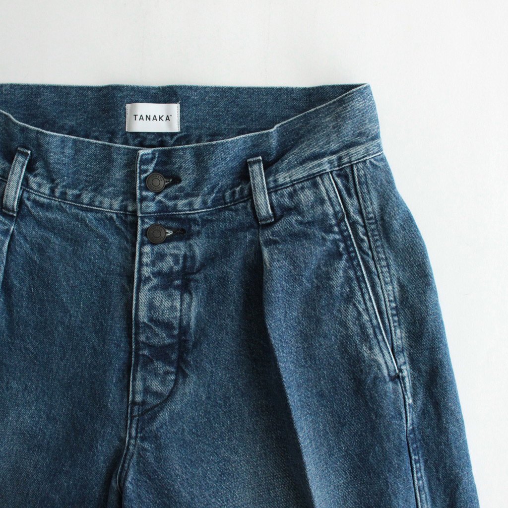 THE WIDE JEAN TROUSERS #VINTAGE BLUE [ST-108] _ TANAKA | タナカ