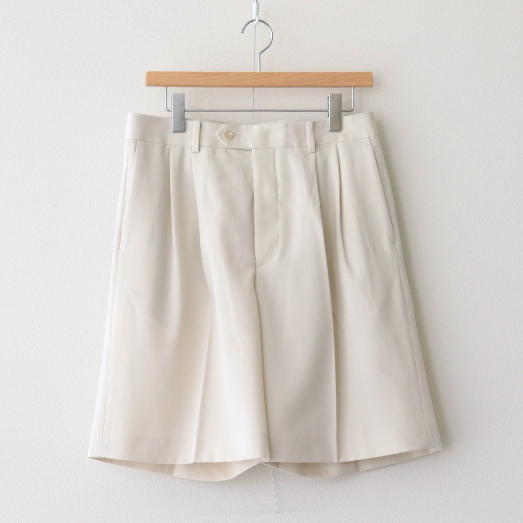 LIGHT WOOL MAX GABARDINE SHORTS #IVORY WHITE [A23SP04MG] _ AURALEE