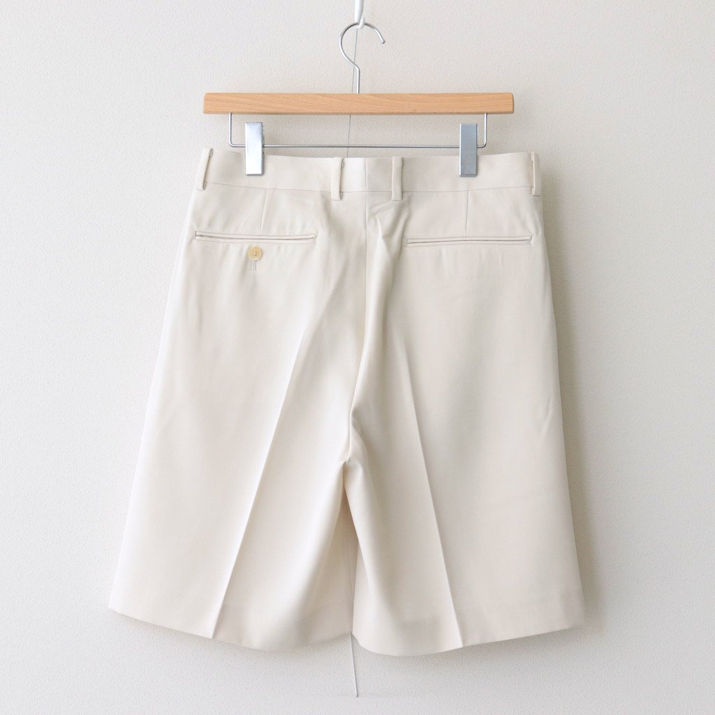 LIGHT WOOL MAX GABARDINE SHORTS #IVORY WHITE [A23SP04MG] _ AURALEE