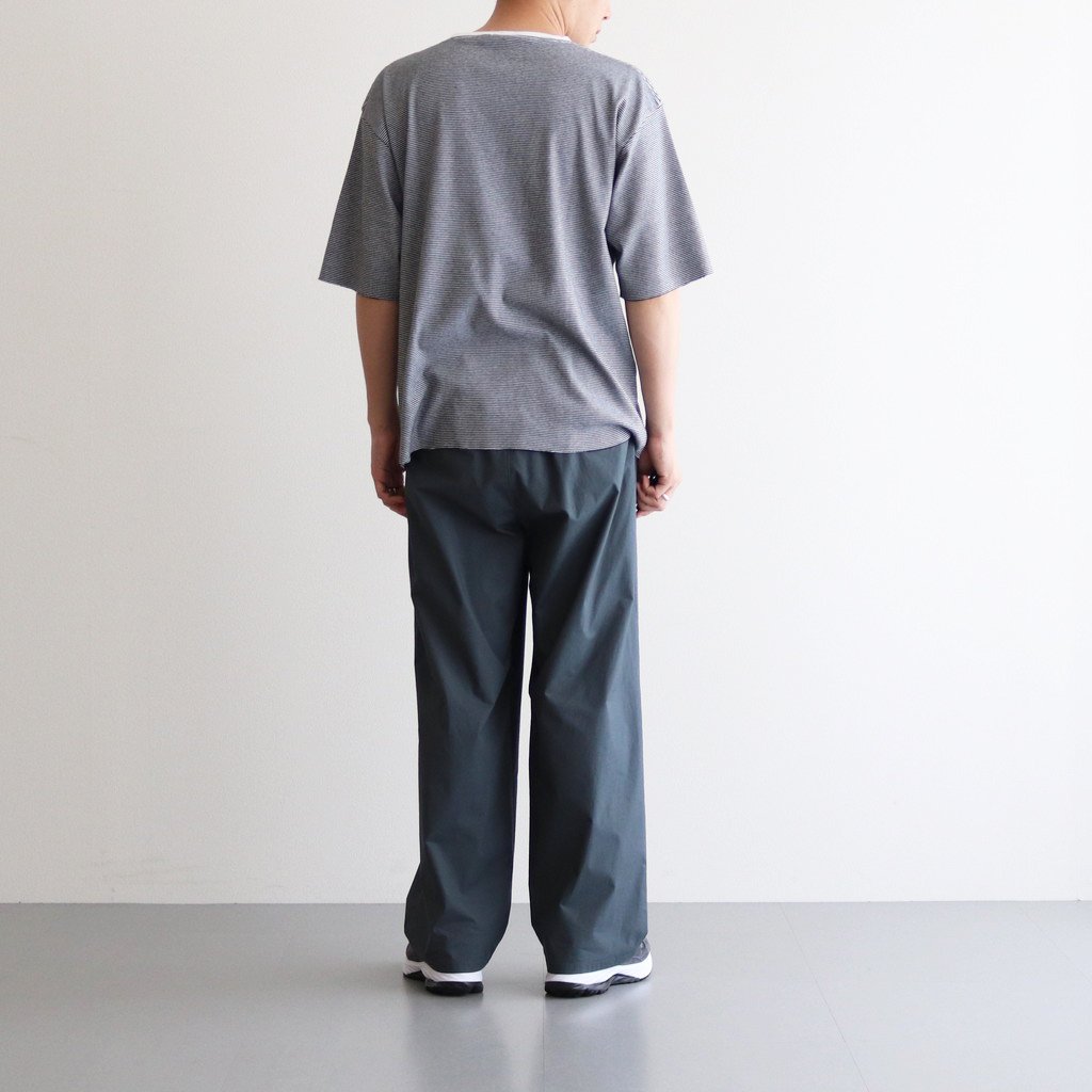 STRETCH TYPEWRITER WIDE CHEF PANTS #DARK SLATE [GM231-40196C] _