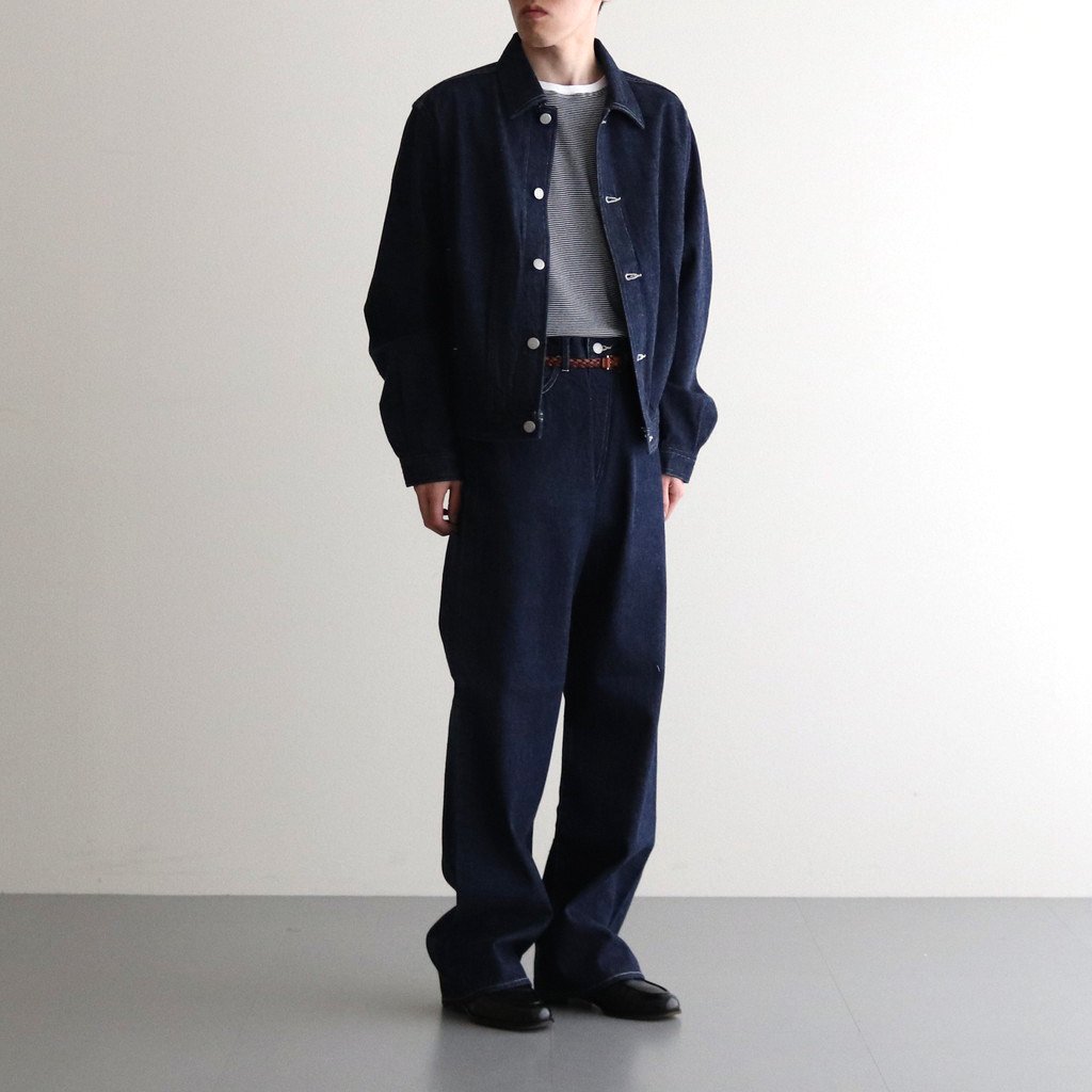 SELVEDGE LIGHT DENIM BLOUSON #INDIGO [A23SB01SD] _ AURALEE