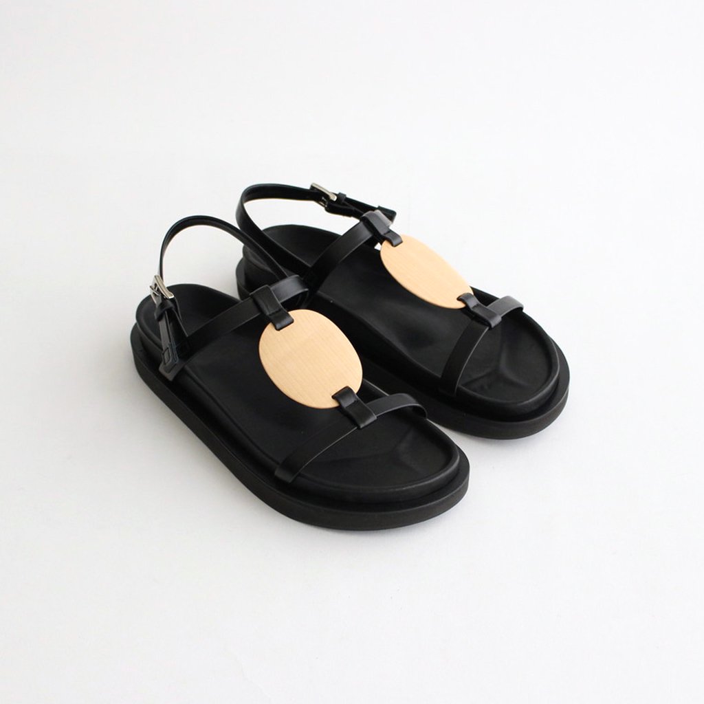 _Fot / PLYWOOD VOLUME SANDALS BLACK