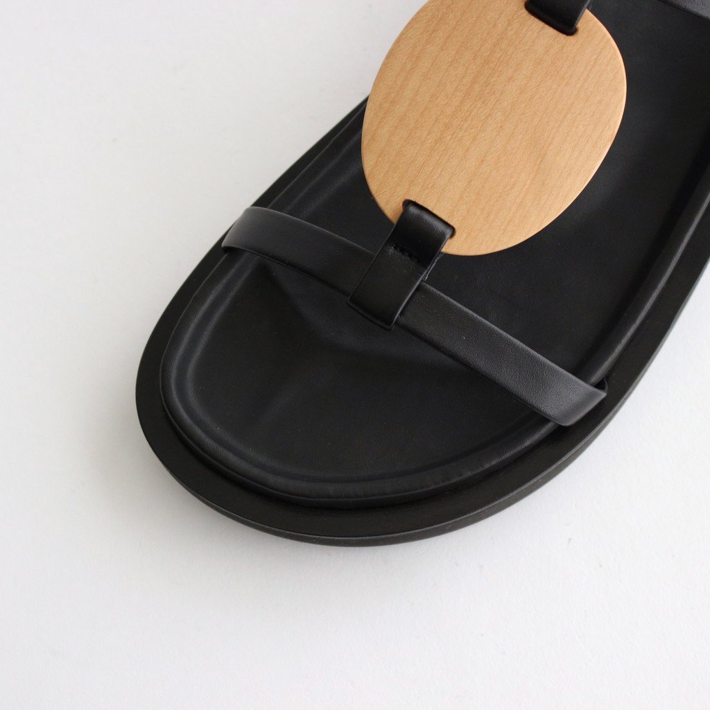 _Fot / PLYWOOD VOLUME SANDALS BLACK