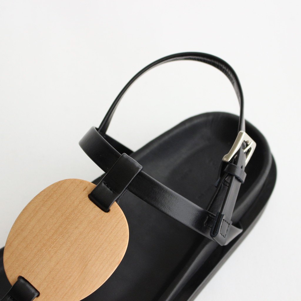 _Fot / PLYWOOD VOLUME SANDALS BLACK