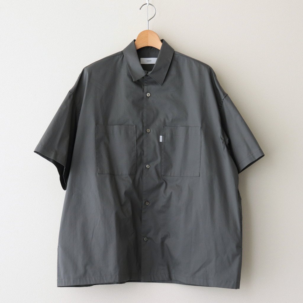 新品 Solotex Twill S/S Oversized Box Shirt-