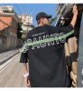 DBNB メンズ 韓国 バックロゴ ビッグシルエット Tシャツ ブラック