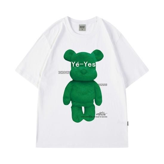 韓国メンズ EVAN ベア 熊 カジュアルセットアップ Tシャツ 210.jpg