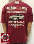 カミナリ｜RETRACTABLE 70半袖Tシャツ  KMT-200 黒/白/ワイン