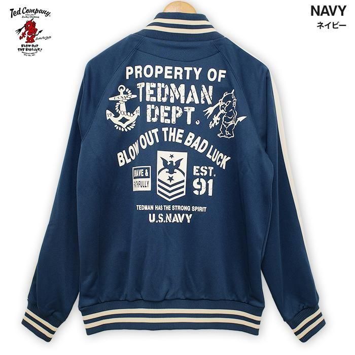 テッドマン ジャージ TEDMAN ラッキーレッドデビル サイズLネイビー テッドマン ジャージ TEDMAN ラッキーレッドデビル サイズLネイビー