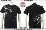 【花旅楽団】枝垂れ桜柄刺繍半袖Tシャツ STX-006　ブラック、アイボリー、ピンク