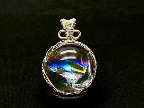 アイリスクォーツ|レインボー水晶ペンダント - 高品質天然石の