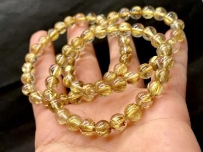 極美品 Tiffany & Co. 天然石 ハード ブレスレット No33000 Used] Tiffany & Co. Hardware Pearl Rock 3-Row Bracelet