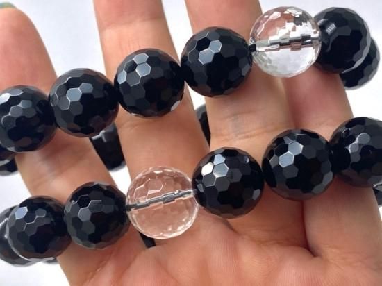 オニキス水晶ブレスレット | 天然石パワーストーン - 高品質