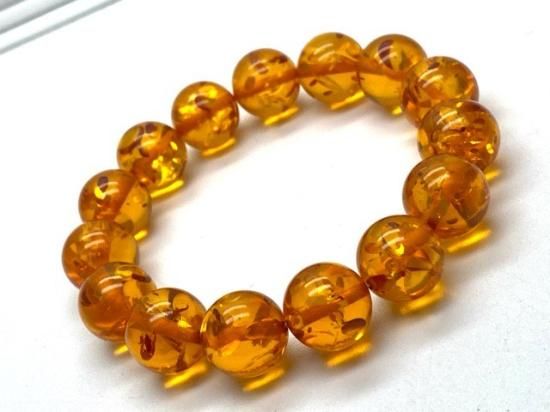 琥珀 圧縮琥珀 10mm ブレスレット 共仕立て 腕輪の通販 - お香専門