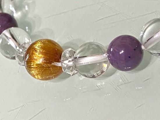 キャッツアイ・ブラックサンストーン ブレスレット 8.5mm #NH067