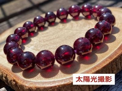 ロードライトガーネット 10mm|ブレスレット - 高品質天然石の