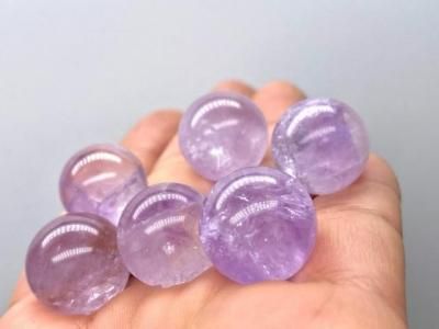 □アメシスト 丸玉スフィア□ 天然石 115㎜