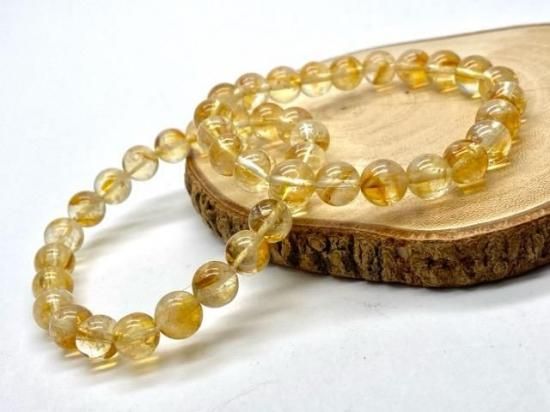 シトリン 8mm ブレスレット | 天然石 パワーストーン - 高品質天然石の