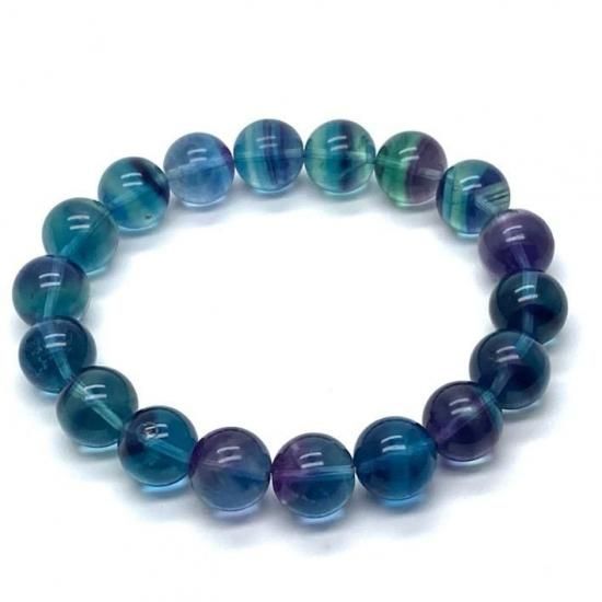 バイカラーフローライト ブレスレット | 高品質 天然石 - 高品質