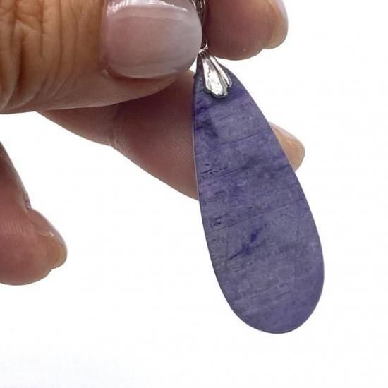 ハンドメイドペンダントトップ⭐︎スギライト スギライト 天然石 ペンダントトップ｜スギライト 癒しと安心の