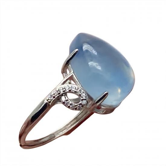 アクアマリン 雫リング|SV925 - 高品質天然石のハンドメイド