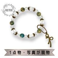 チャーム付ブレスレット - 高品質天然石のハンドメイドアクセサリー