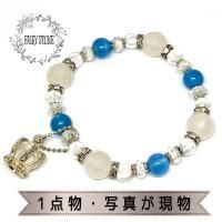 チャーム付ブレスレット - 高品質天然石のハンドメイドアクセサリー