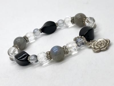 一点物　天然石　ハンドメイドブレス　アラシャン　ハート　ラブラドライト 楽天市場】ラブラドライト ブレスレット ハート マダガスカル産 一点物