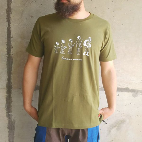 人気のデザイン人類進化プリントTシャツ｜アウトドア通販 デヴァドゥルガ