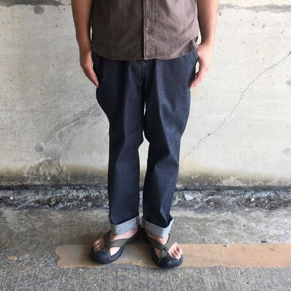 岡山 日本製 SOUTH ROAD ベルボトム ブッシュパンツ デニム 濃紺 岡山 日本製 SOUTH ROAD ベルボトム ブッシュパンツ デニム 濃紺