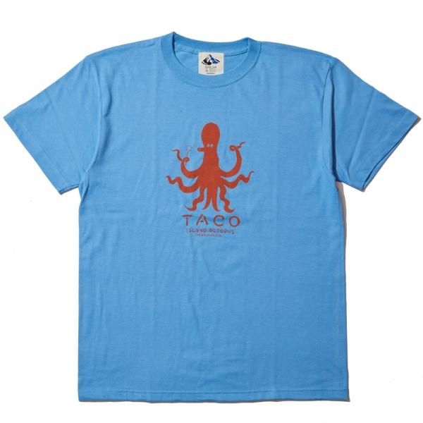 ◆関税込◆Dime◆タコTシャツ タコTシャツ、たこ、魚Tシャツ, 黒、魚、釣り、サカナ、半袖