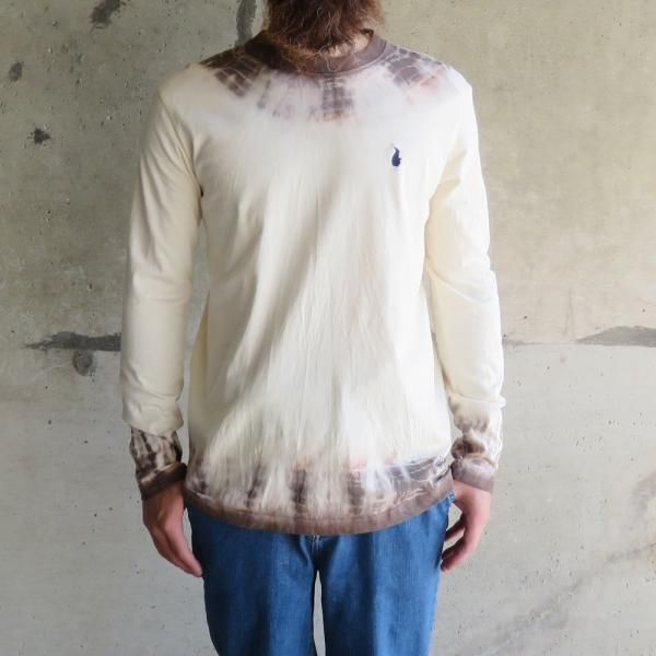 泥染めと藍染を施したロングスリーブTシャツ|アウトドア通販 泥染めと藍染を施したロングスリーブTシャツ|アウトドア通販