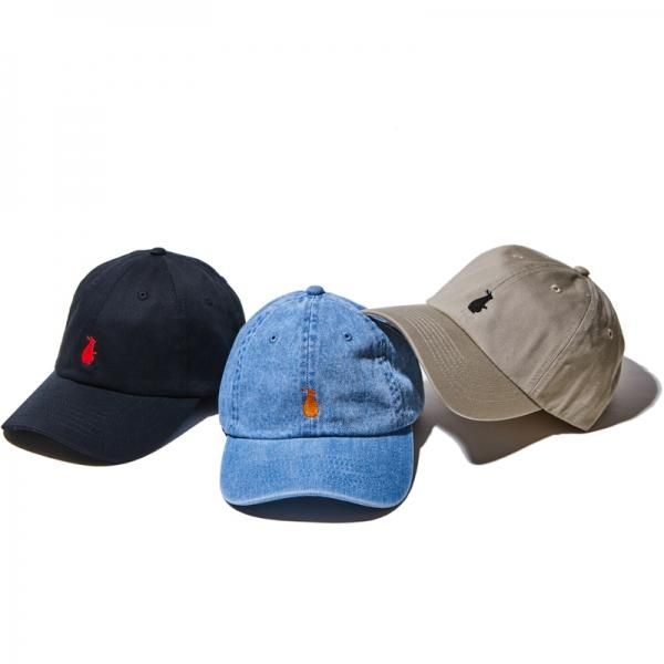 アマミノクロウサギ刺繍を施したCAP｜アウトドア通販 devadurga