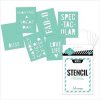 <img class='new_mark_img1' src='https://img.shop-pro.jp/img/new/icons13.gif' style='border:none;display:inline;margin:0px;padding:0px;width:auto;' />Heidi Swapp Stencil Minis Kit 3X4 (Words) 